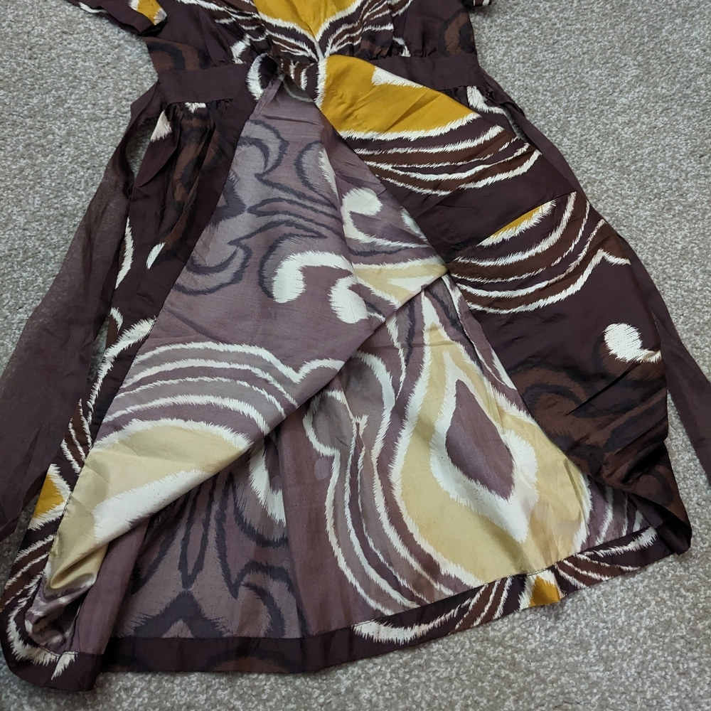 Nadine Abigail Collections pleated silk party dress with sash - Picture 10 of 14